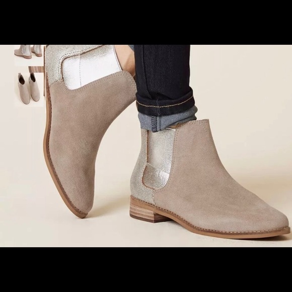 Toms Shoes - TOMS Ella boots desert taupe metallic 7 leather